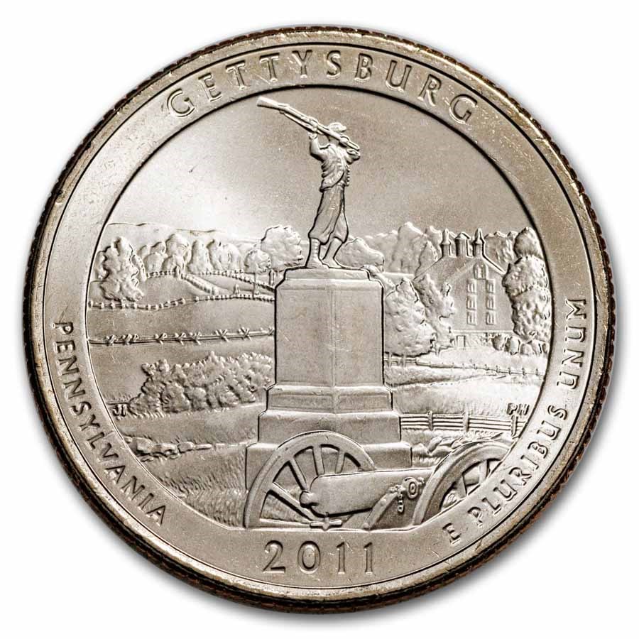 2011-D ATB Quarter Gettysburg National Military Park BU