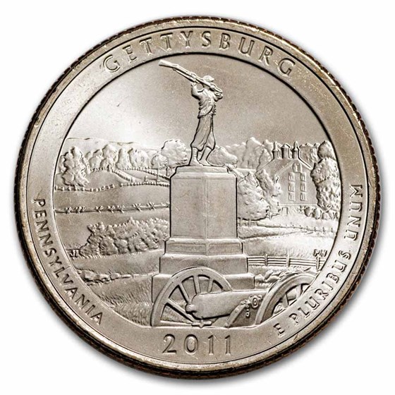2011-D ATB Quarter Gettysburg National Military Park BU 2011-D ATB Quarter Gettysburg National Military Park BU