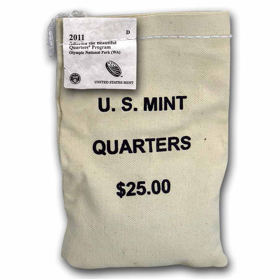 2011-D ATB Quarter Olympic National Park $25 Sealed Mint Bag