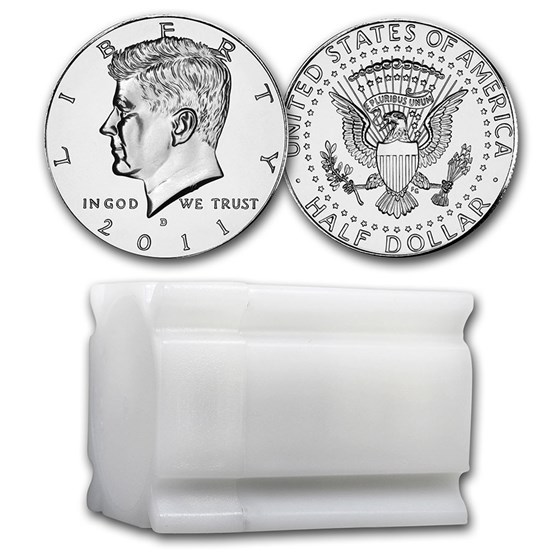 2011-D Kennedy Half Dollar 20-Coin Roll BU 2011-D Kennedy Half Dollar 20-Coin Roll BU