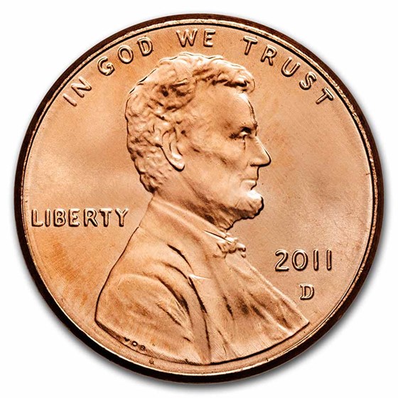 2011-D Lincoln Cent BU (Red) 2011-D Lincoln Cent BU (Red)