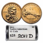 2011-D Native Amer $1 - Wampanoag Treaty (25 Coin Mint Roll) BU