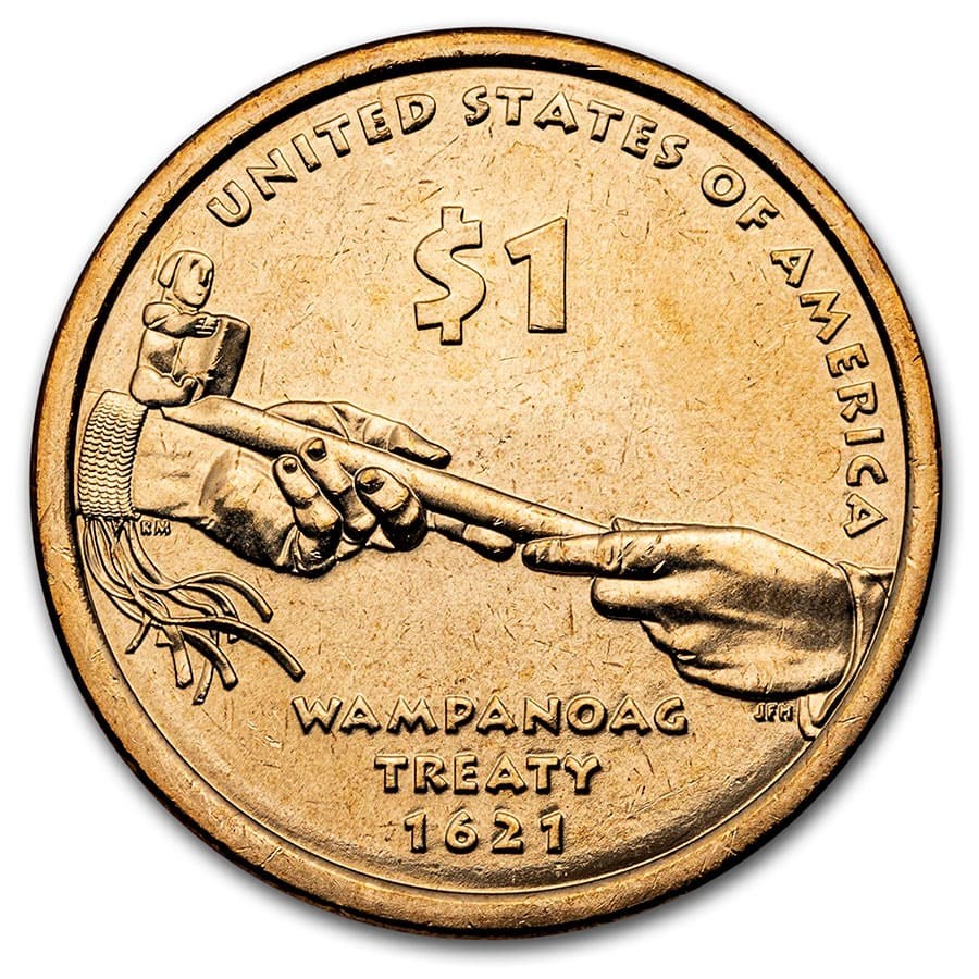 2011-D Native Amer $1 - Wampanoag Treaty BU