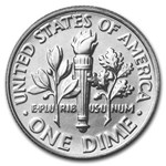 2011-D Roosevelt Dime 50-Coin Roll BU