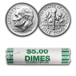 2011-D Roosevelt Dime 50-Coin Roll BU