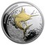2011 Fiji 1 oz Silver $2 Gilded Pacific Swordfish PR (W/Box&CoA)