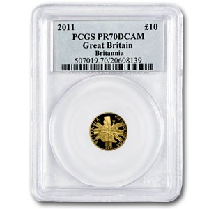 2011 Great Britain 1/10 oz Gold Britannia PR-70 PCGS