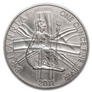 2011 Great Britain 1 oz Silver Britannia BU (Abrasions)