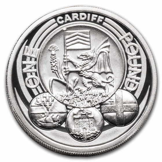 2011 Great Britain Cardiff Silver £1 Pound Proof 2011 Great Britain Cardiff Silver £1 Pound Proof