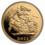 2011 Great Britain Gold 1/2 Sovereign PR-70 PCGS (1st Strike)