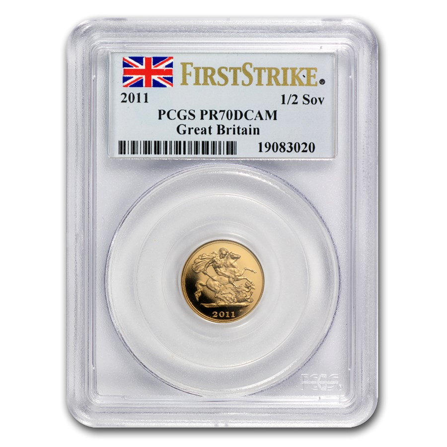 2011 Great Britain Gold 1/2 Sovereign PR-70 PCGS (1st Strike)