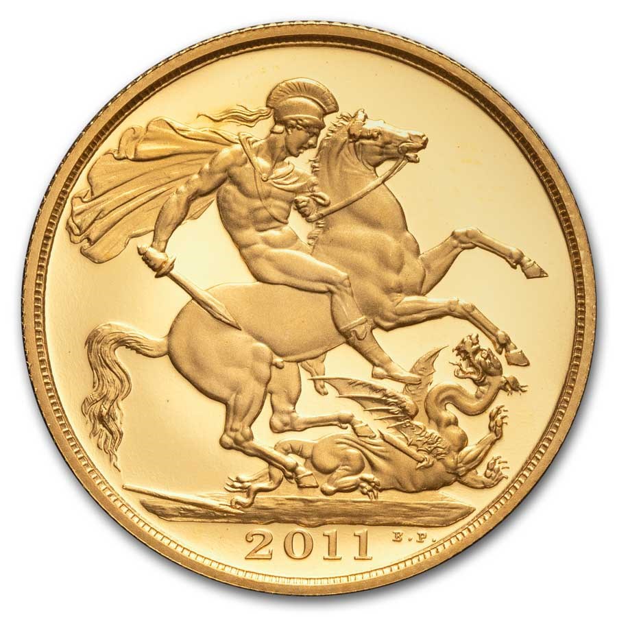 2011 Great Britain Gold £2 Double Sovereign Elizabeth II Proof