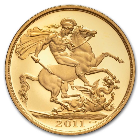 2011 Great Britain Gold £2 Double Sovereign Elizabeth II Proof 2011 Great Britain Gold £2 Double Sovereign Elizabeth II Proof