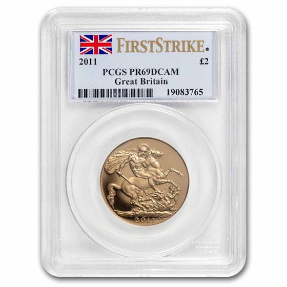 2011 Great Britain Gold Double Sovereign Elizabeth II PR-69 PCGS 2011 Great Britain Gold Double Sovereign Elizabeth II PR-69 PCGS