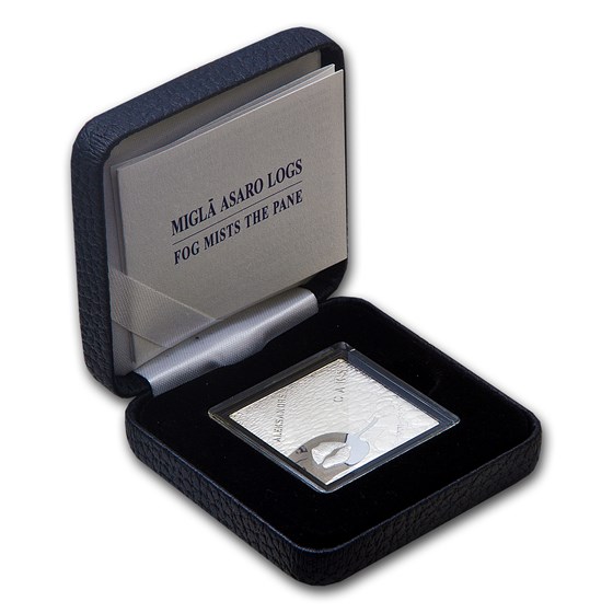 2011 Latvia Silver 1 Lats Aleksandrs Caks Fog Mists the Pane 2011 Latvia Silver 1 Lats Aleksandrs Caks Fog Mists the Pane