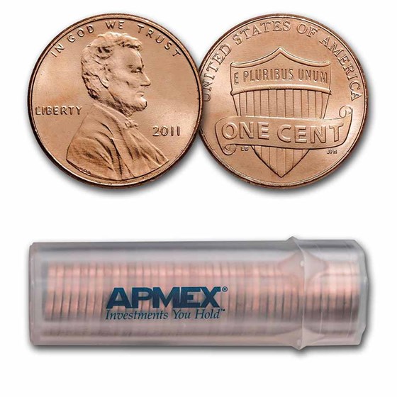 2011 Lincoln Cent 50-Coin Roll BU 2011 Lincoln Cent 50-Coin Roll BU
