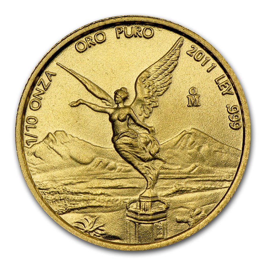 2011 Mexico 1/10 oz Gold Libertad BU