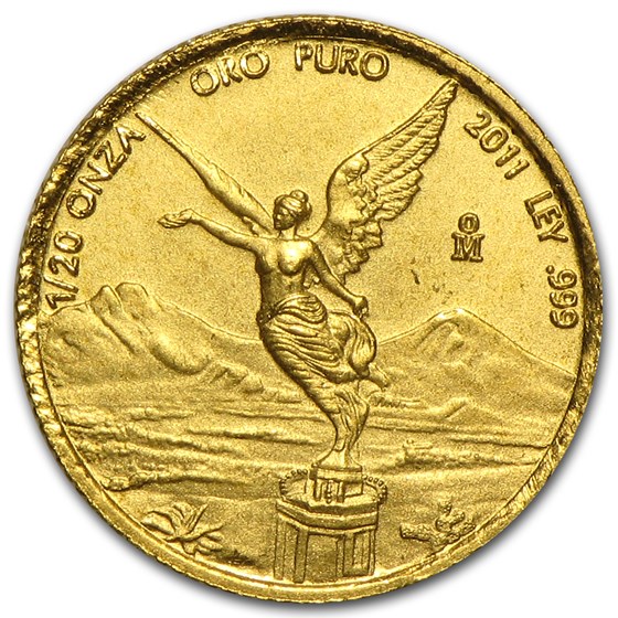 2011 Mexico 1/20 oz Gold Libertad BU