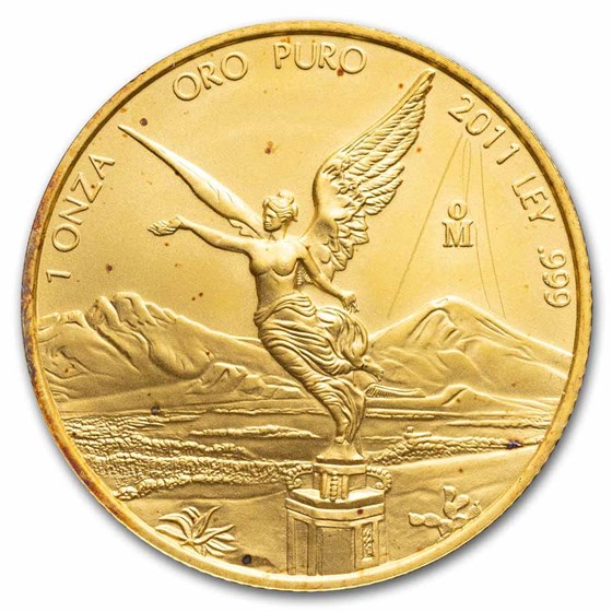 2011 Mexico 1 oz Gold Libertad BU (Abrasions) 2011 Mexico 1 oz Gold Libertad BU (Abrasions)