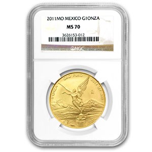2011 Mexico 1 oz Gold Libertad MS-70 NGC 2011 Mexico 1 oz Gold Libertad MS-70 NGC