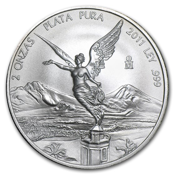 2011 Mexico 2 oz Silver Libertad BU 2011 Mexico 2 oz Silver Libertad BU