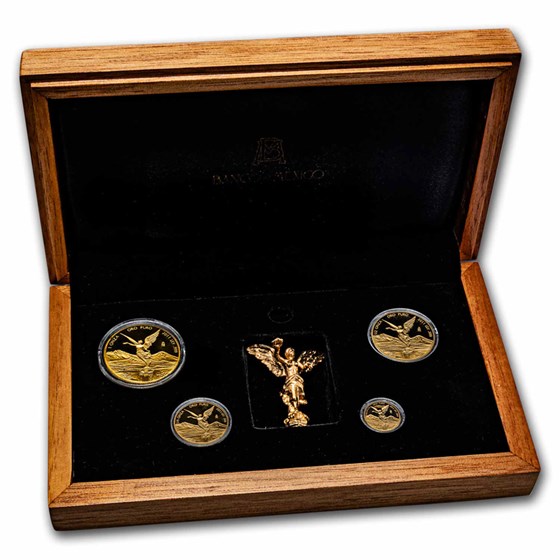 2011 Mexico 4-Coin Gold Libertad 30th Anniv Proof Set (Abrasions) 2011 Mexico 4-Coin Gold Libertad 30th Anniv Proof Set (Abrasions)