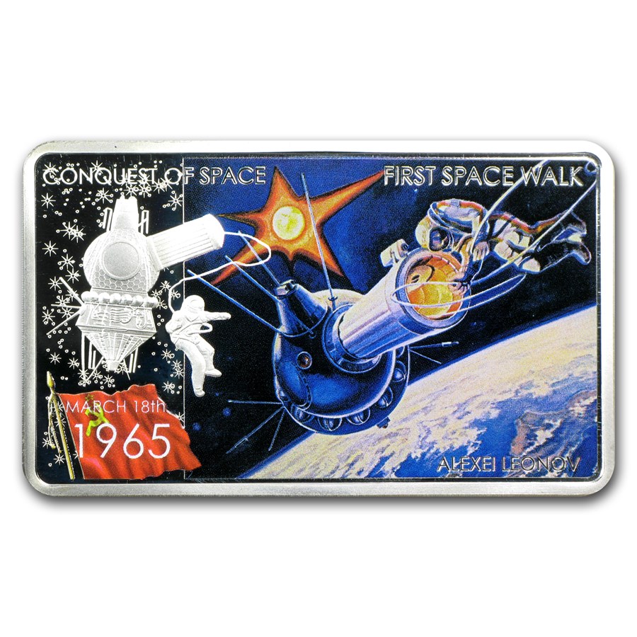 2011 Niue 1 oz Silver $2 Coin First Space Walk