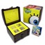 2011 Niue 4x 1 oz Silver $2 SpongeBob Pf Set (Treasure Chest Box)