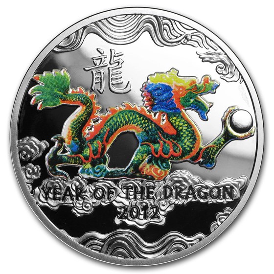 2011 Niue Proof Silver 2012 Year of the Dragon 2011 Niue Proof Silver 2012 Year of the Dragon