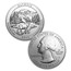 2011-P 5-Coin 5 oz Silver Burnished ATB Set (w/Box & COA)