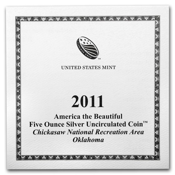 2011-P 5 oz Silver ATB Chickasaw (w/Box & COA) | ATB 5 oz Silver Coins