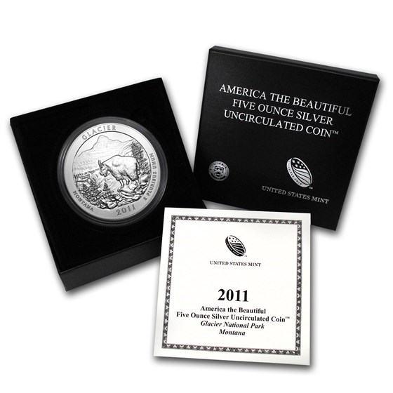 2011-P 5 oz Silver ATB Glacier (w/Box & COA) 2011-P 5 oz Silver ATB Glacier (w/Box & COA)