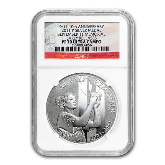 2011-P 9/11 National Medal PF-70 UCAM NGC Early Release 2011-P 9/11 National Medal PF-70 UCAM NGC Early Release