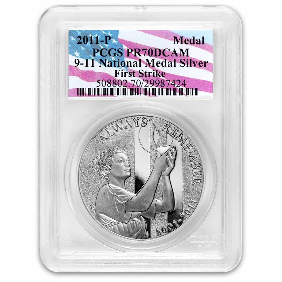 2011-P 9/11 National Medal PR-70 DCAM PCGS (FS)