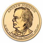 2011-P Andrew Johnson 25-Coin Presidential Dollar Roll BU