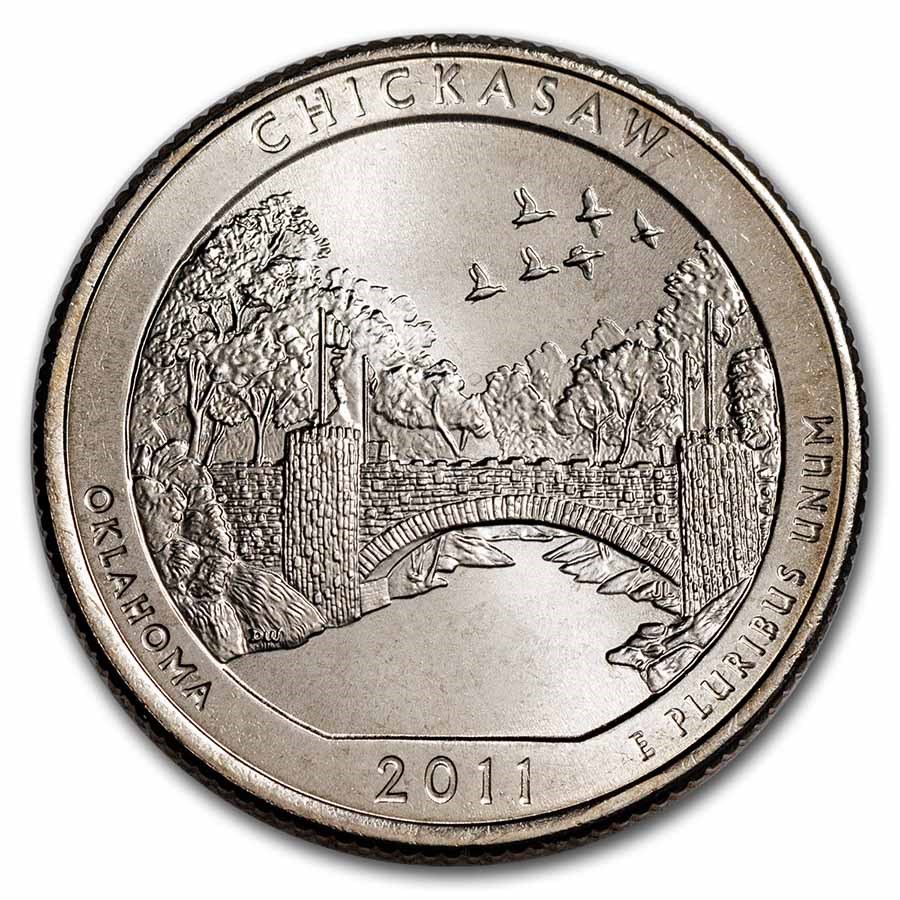 2011-P ATB Quarter Chickasaw National Recreation Area BU