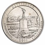 2011-P ATB Quarter Gettysburg Military Park 40-Coin Roll BU