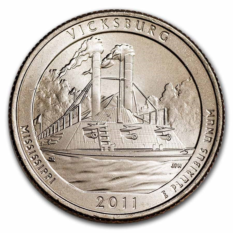 2011-P ATB Quarter Vicksburg National Military Park BU