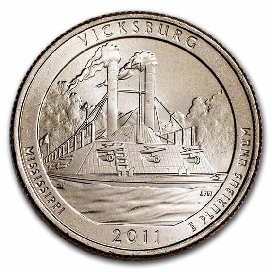 2011-P ATB Quarter Vicksburg National Military Park BU 2011-P ATB Quarter Vicksburg National Military Park BU