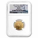 2011-P Gold $5 Commem U.S. Army MS-70 NGC (Early Releases)