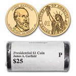2011-P James Garfield 25-Coin Presidential Dollar Roll BU