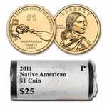 2011-P Native Amer $1 - Wampanoag Treaty (25 Coin Mint Roll) BU