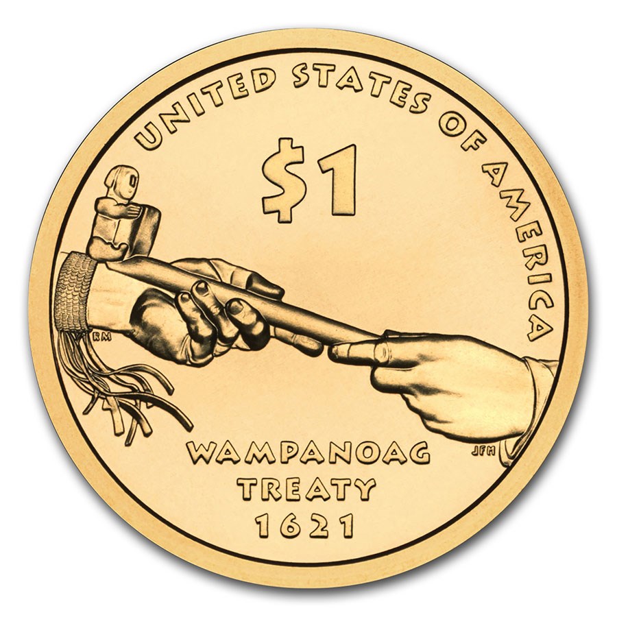 2011-P Native Amer $1 - Wampanoag Treaty BU