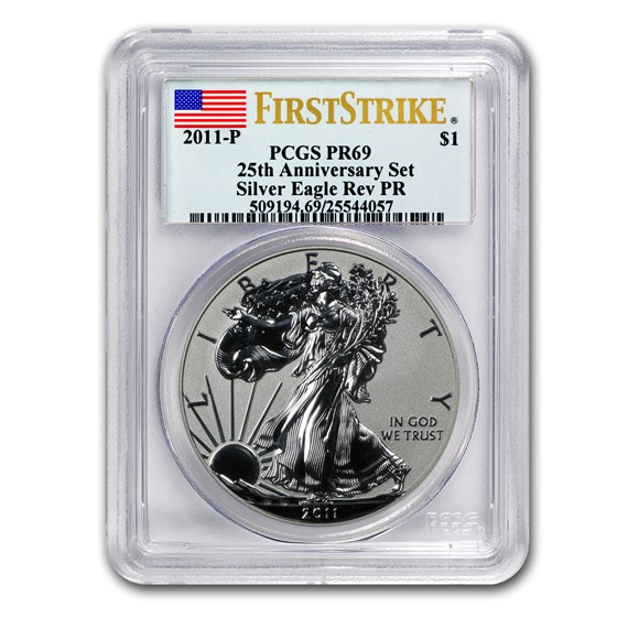 2011-P Reverse Proof Silver Eagle PR-69 PCGS (FS, Blue Label) 2011-P Reverse Proof Silver Eagle PR-69 PCGS (FS, Blue Label)