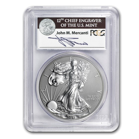 2011-P Reverse Proof Silver Eagle PR-69 PCGS (FS, John Mercanti)