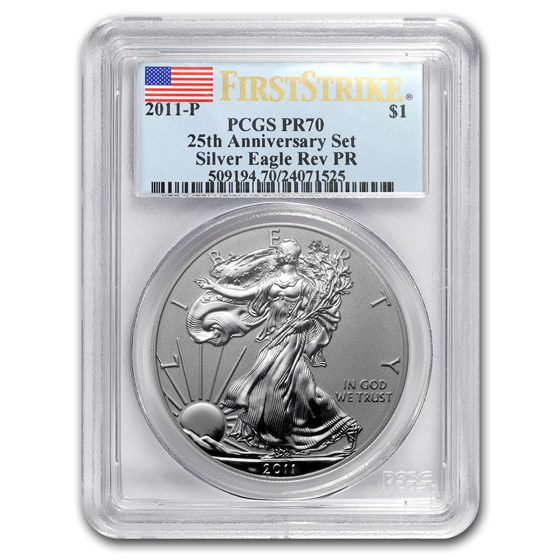 2011-P Reverse Proof Silver Eagle PR-70 PCGS (FirstStrike®) 2011-P Reverse Proof Silver Eagle PR-70 PCGS (FirstStrike®)