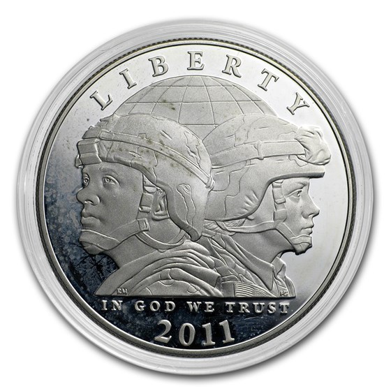 2011-P United States Army $1 Silver Commem Proof (Capsule Only) 2011-P United States Army $1 Silver Commem Proof (Capsule Only)