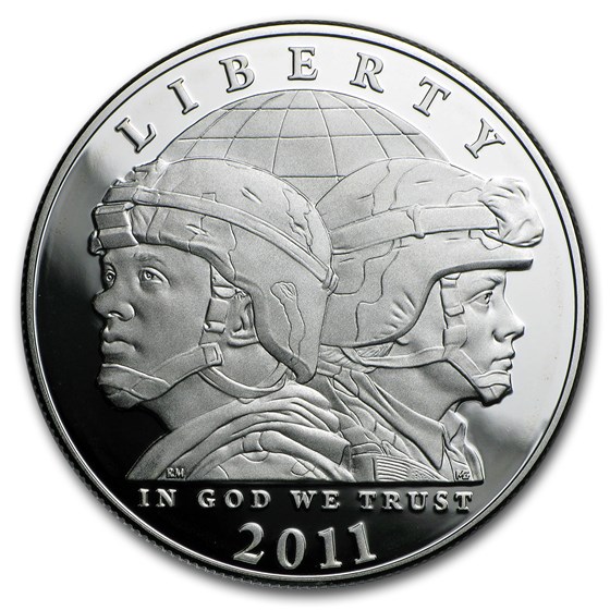 2011-P United States Army $1 Silver Commem Proof (w/Box & COA) 2011-P United States Army $1 Silver Commem Proof (w/Box & COA)