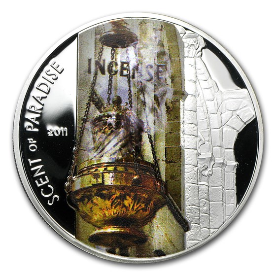 2011 Palau Proof Silver $5 Scent of Paradise Incense 2011 Palau Proof Silver $5 Scent of Paradise Incense