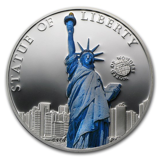 2011 Palau Proof Silver $5 World of Wonders Statue of Liberty 2011 Palau Proof Silver $5 World of Wonders Statue of Liberty
